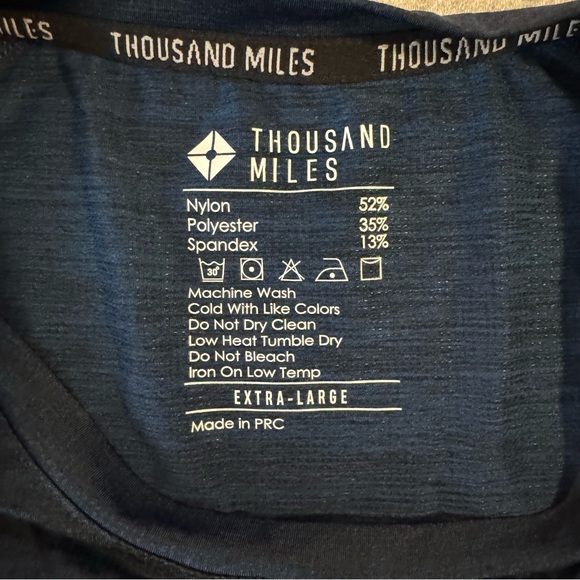 Thousand Miles Navy Blue XL Work Out Shorts - Picture 3 of 3